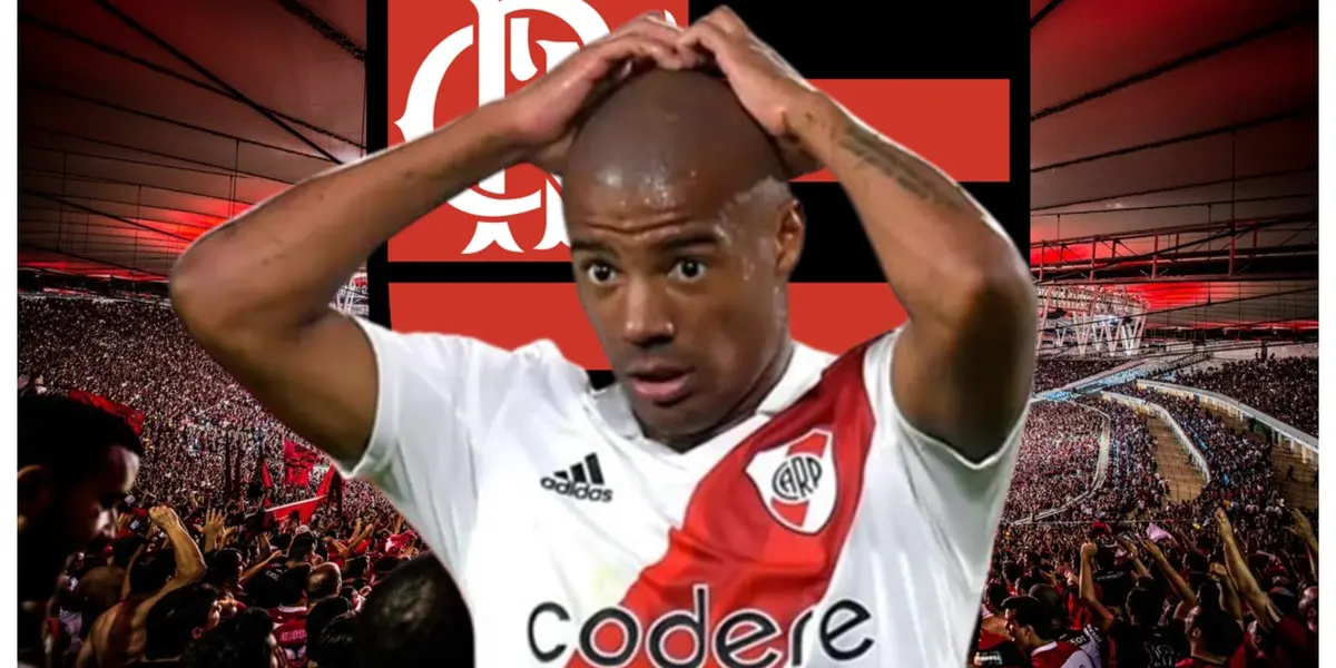 De La Cruz com a camisa do River Plate