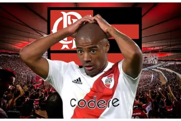 De La Cruz com a camisa do River Plate