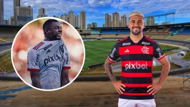 De la Cruz e Arrascaeta em ação pelo Flamengo