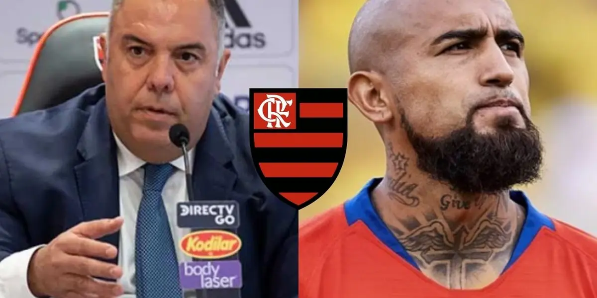 Declaração de dirigente do Flamengo sobre Vidal esfriou expectativas da Nação