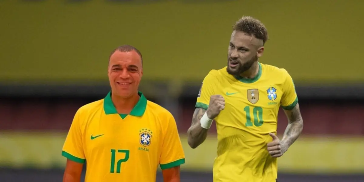 Denílson recebeu presente especial de Neymar e agradeceu nas redes sociais