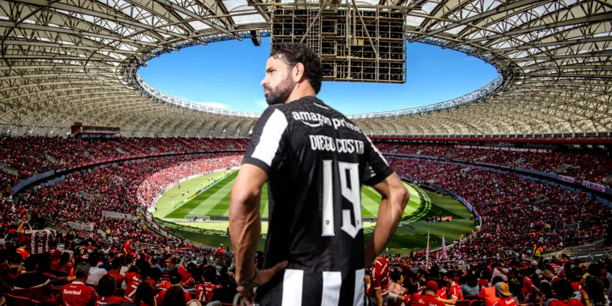 Diego Costa chegou como grande estrela no Botafogo, veja o possível reforço do Internacional
