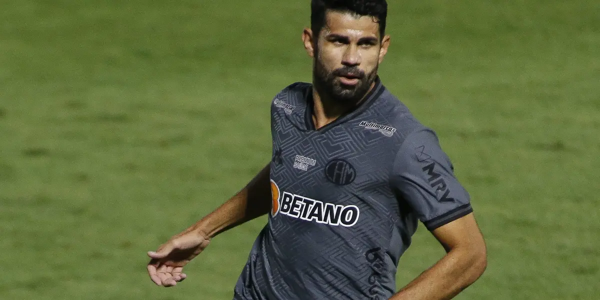Diego Costa estreou em grande estilo pelo Atlético-MG e marcou um golaço em sua primeira partida como profissional no Brasil