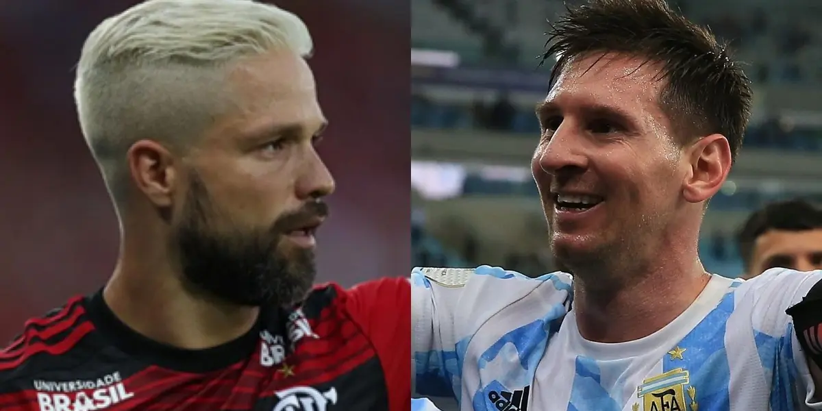 Diego Ribas mandou o recado para Lionel Messi nas redes sociais após saída do Barcelona