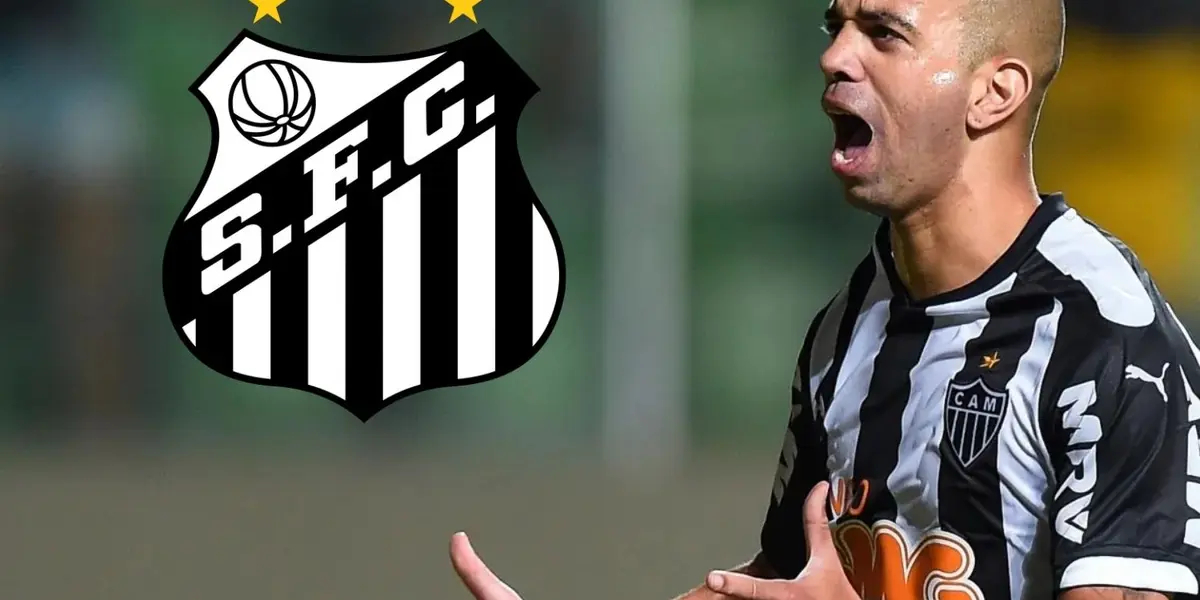 Diego Tardelli ainda não foi anunciado oficialmente pelo Santos, mas já está relacionado ao Peixe