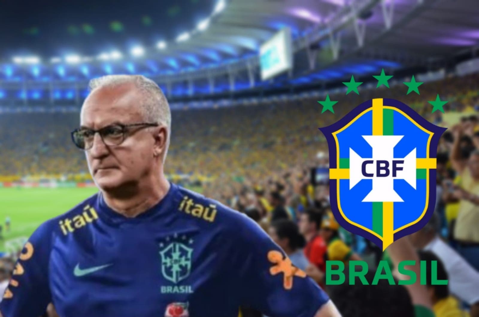 Dorival Júnior com a camisa da Seleção