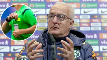 Dorival Júnior durante entrevista coletiva na Seleção Brasileira