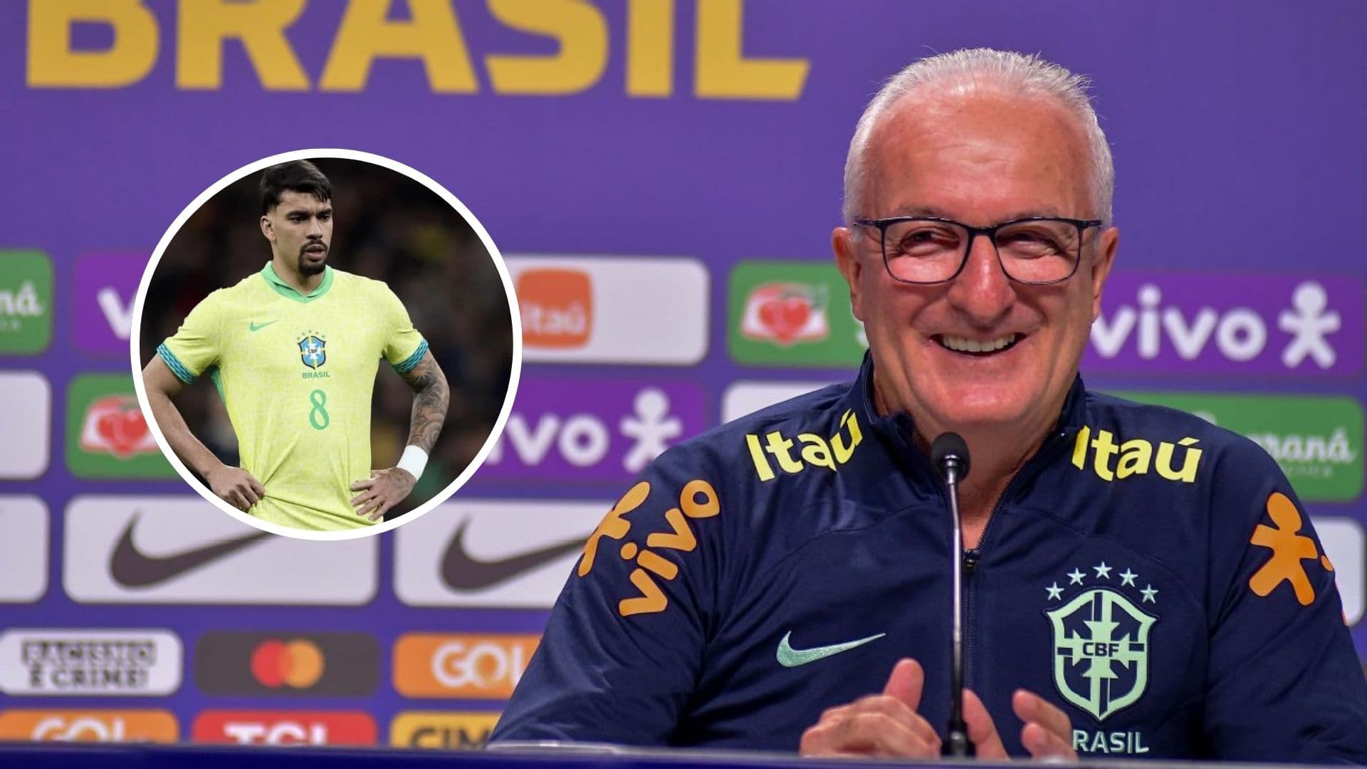Dorival Júnior - Lucas Paquetá (Foto: Seleção Brasileira)