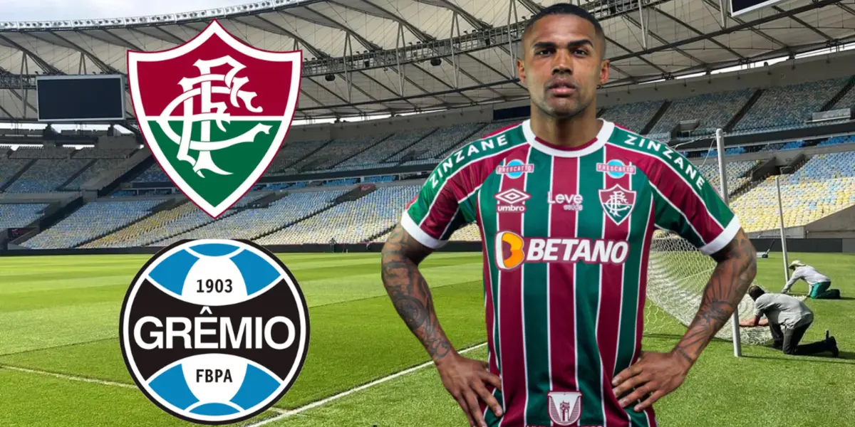 Douglas Costa com a camisa do Fluminense