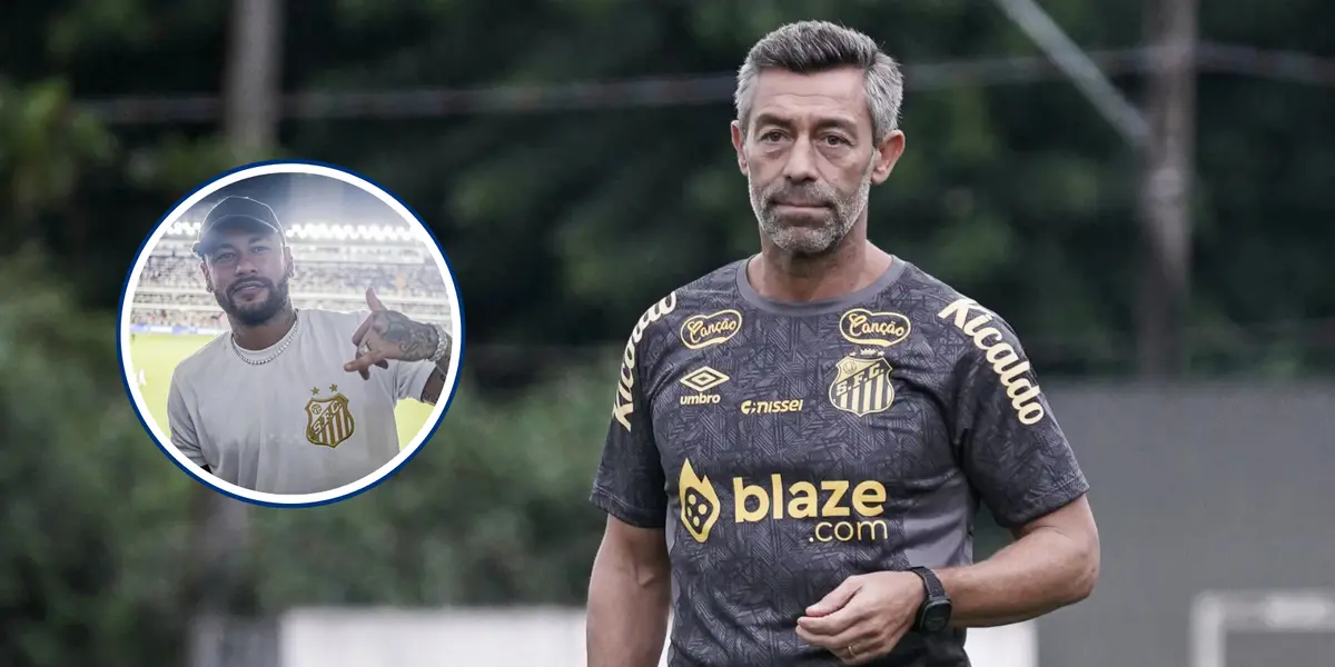 É isso o que Pedro Caixinha faz para enfrentar o Corinthians (Foto: Santos)