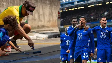 Ele pintava as ruas de sua comunidade para a Copa, hoje brilha no futebol europeu.