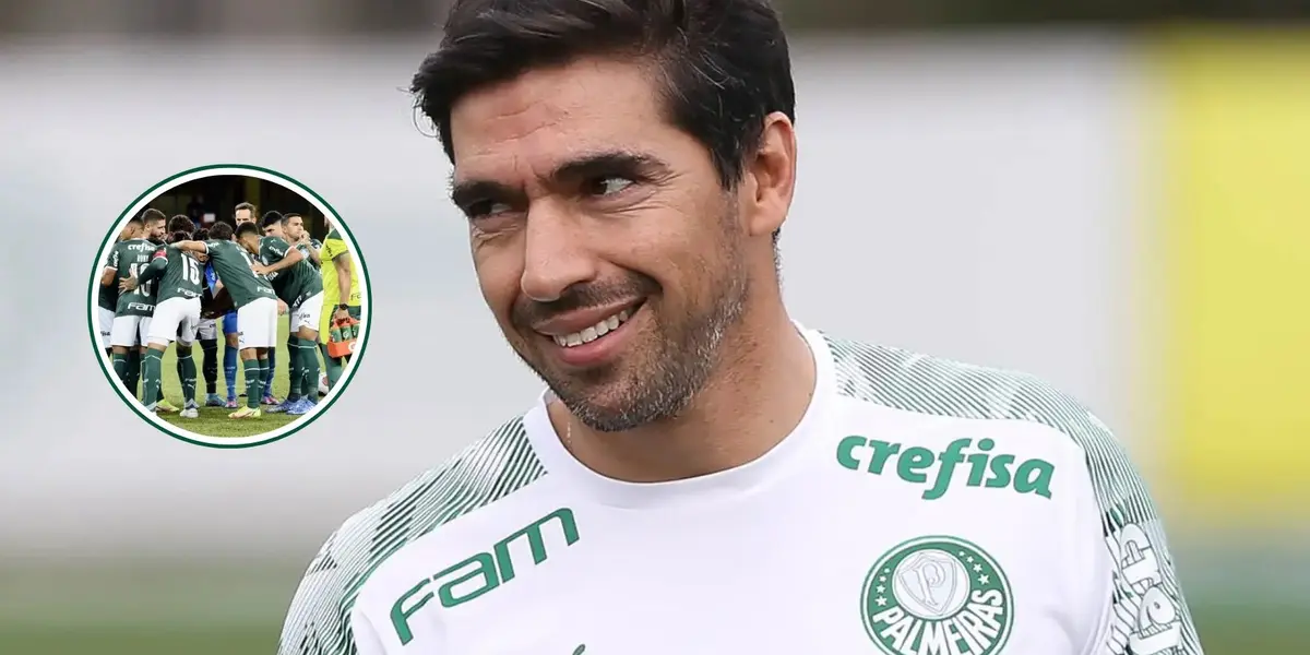 Elenco do Palmeiras reunido