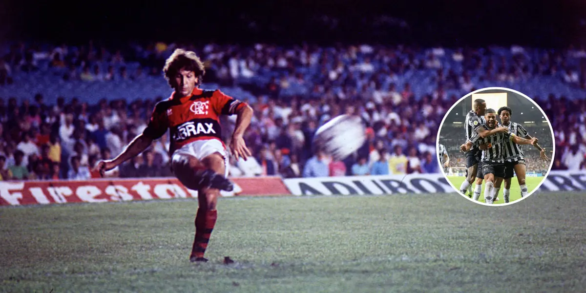 Em evento, essa foi a reação Zico ao encontrar um craque do Atlético-MG atualmente