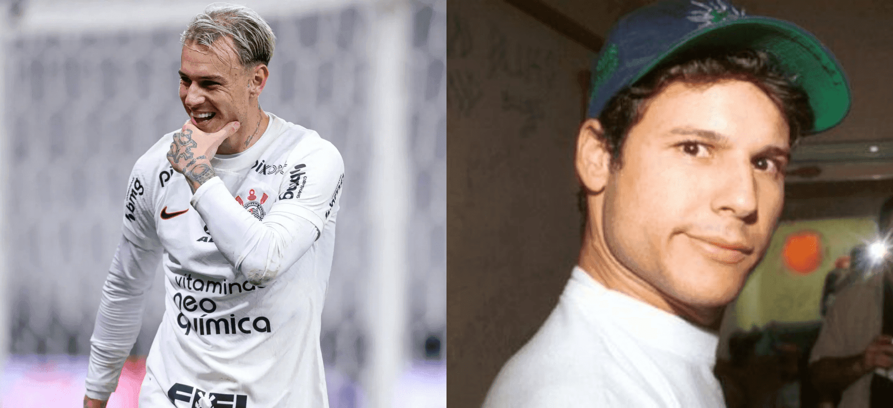 Em vídeo que viralizou nas redes sociais, é feito a comparação física entre os dois, afirmando que o jogador é a reencarnação de Dinho