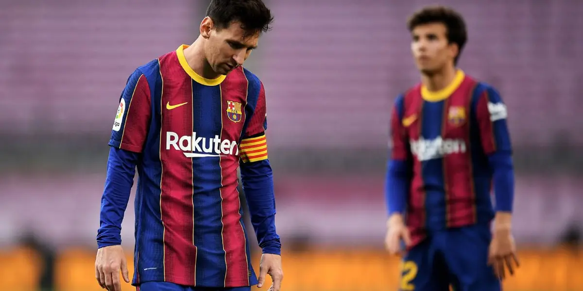 Embora estivesse disputando o título da La Liga, Messi não conseguiu dar ao clube mais um título