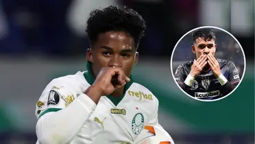 Endrick e ao lado Kendry Páez