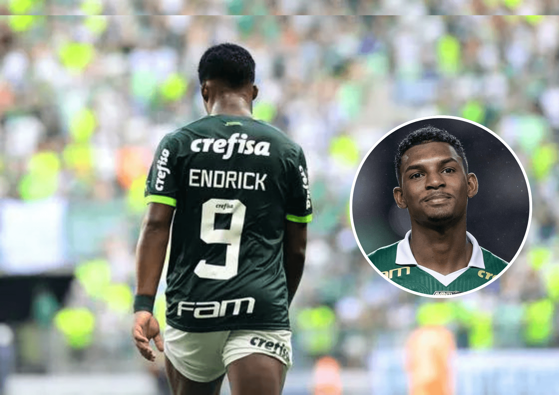 Endrick e ao lado Luis Guilherme