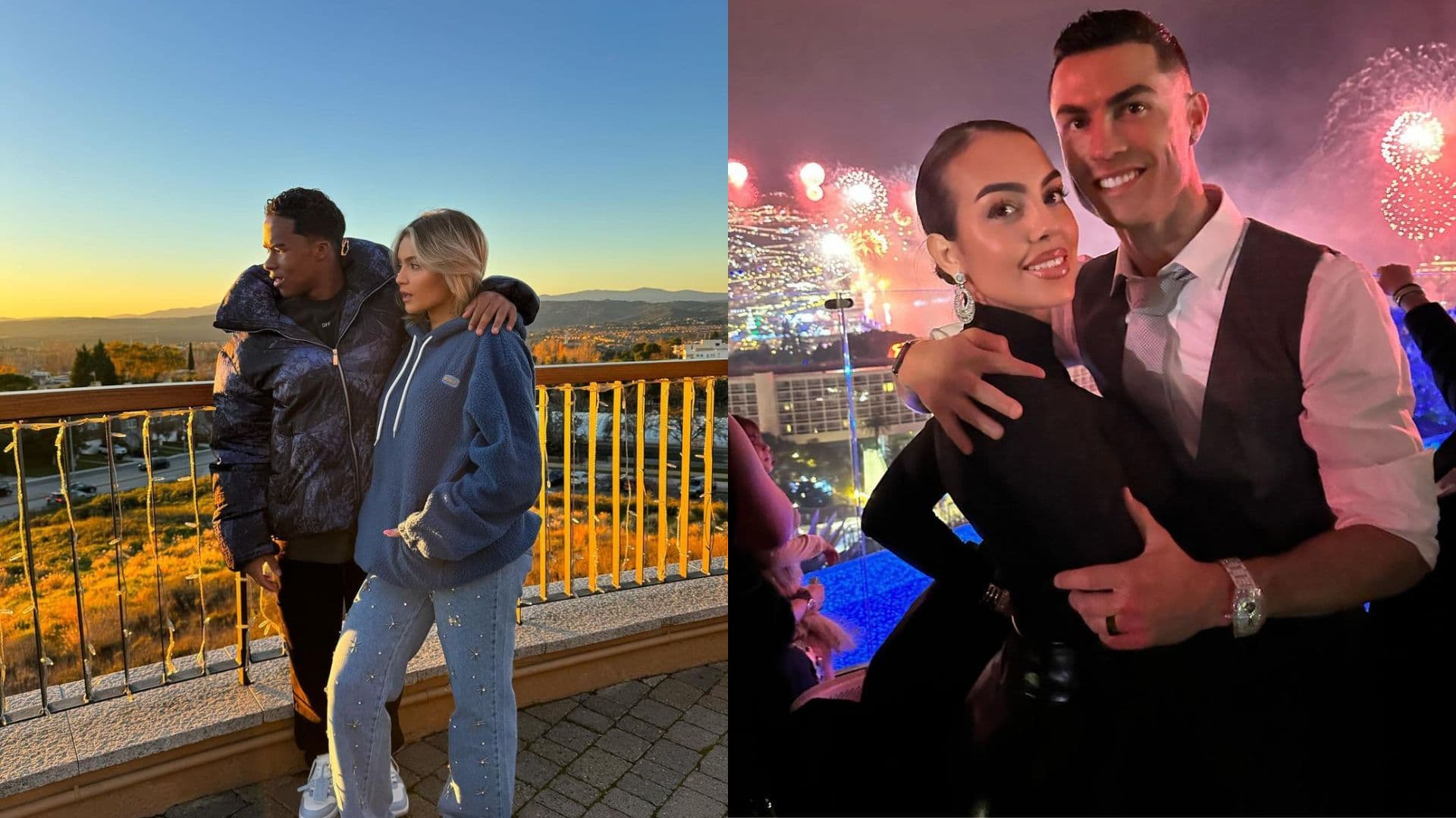 Endrick e Gabriely Miranda, Cristiano Ronaldo e Georgina Rodríguez