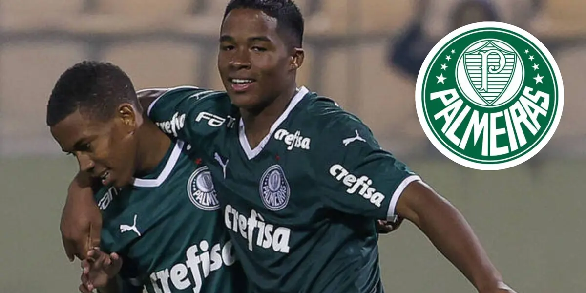 Endrick, Estêvão e o escudo do Palmeiras