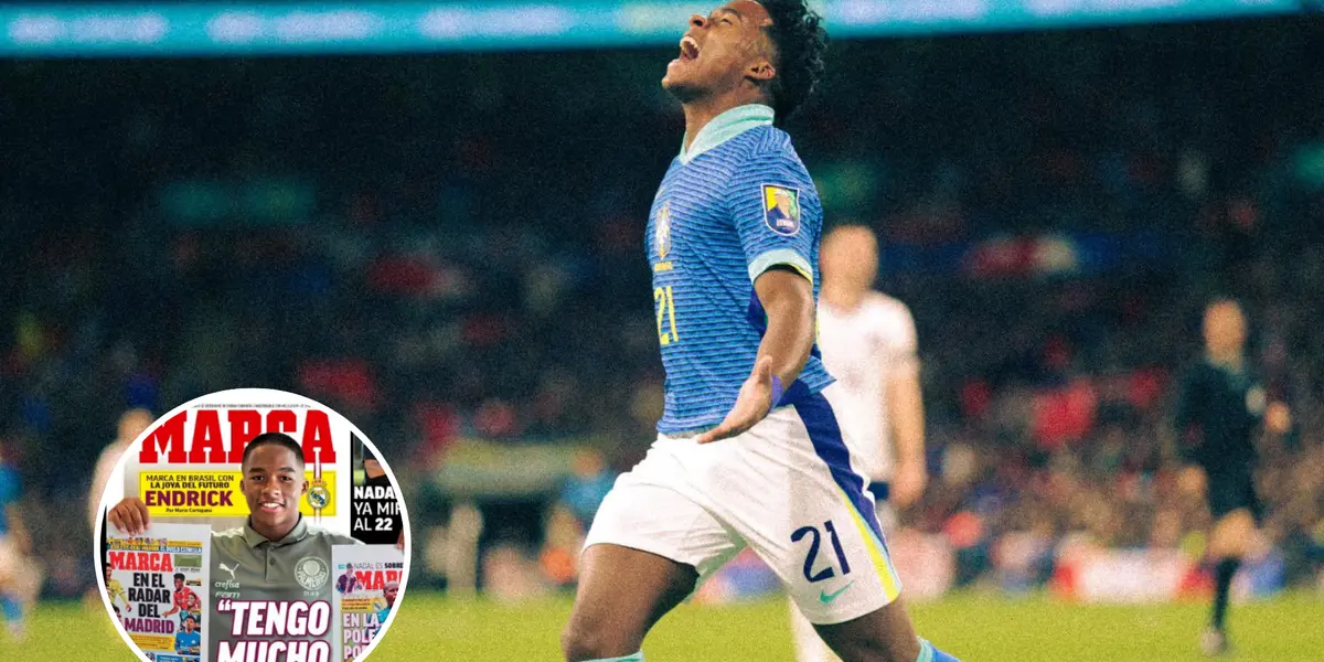 Endrick foi notícia em vários jornais da Espanha neste sábado