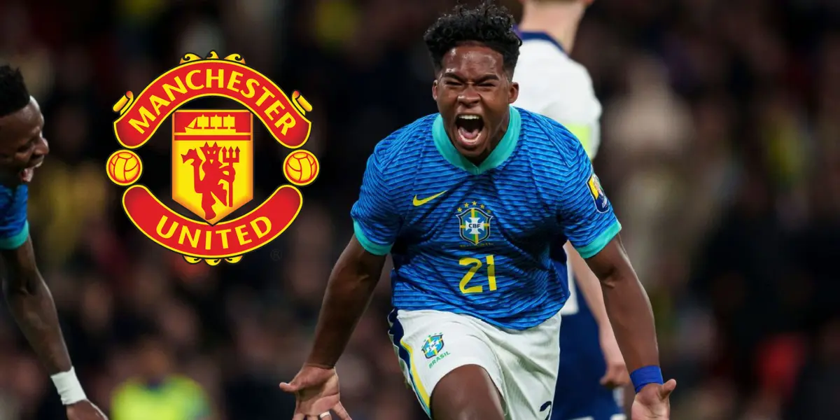 Endrick foi parar no perfil oficial do Manchester United
