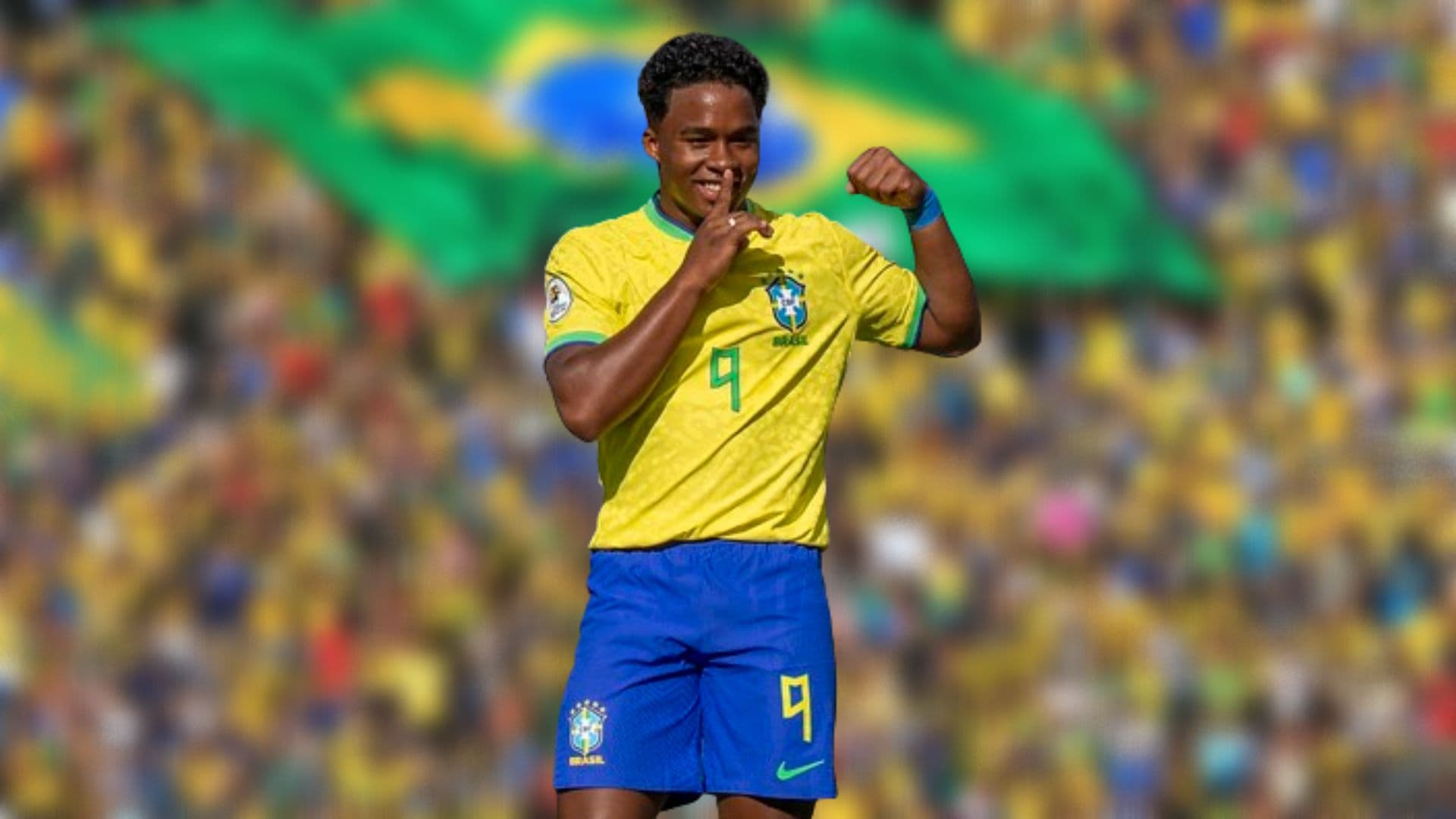 Endrick marca para a Seleção Brasileira