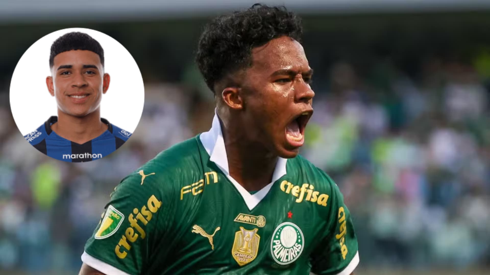 Endrick no Palmeiras e Kendry Páez no Independiente del Valle