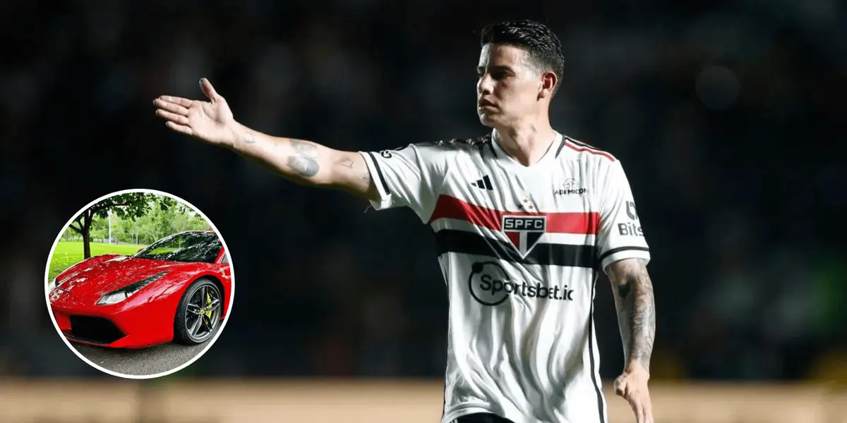 Enquanto James Rodriguez tem um jato, esse é o carro Jhon Arias