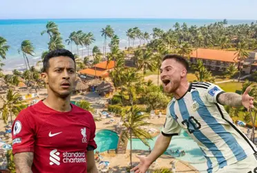 Enquanto Liverpool decide futuro de Alcântara, Mac Allister curte alguns dias de férias