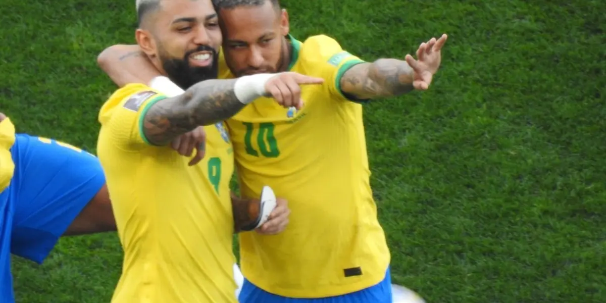 Enquanto partida não ocorreu, o momento foi bem aproveitado para que Neymar e Gabriel Barbosa voltasse a se falar