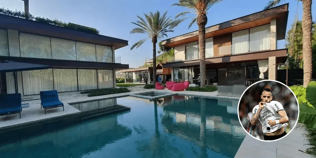 Enquanto Vini Jr tem uma mansão de R$ 20 milhões de reais em condomínio de luxo, essa é a mansão de Renato Augusto, craque do Corinthians