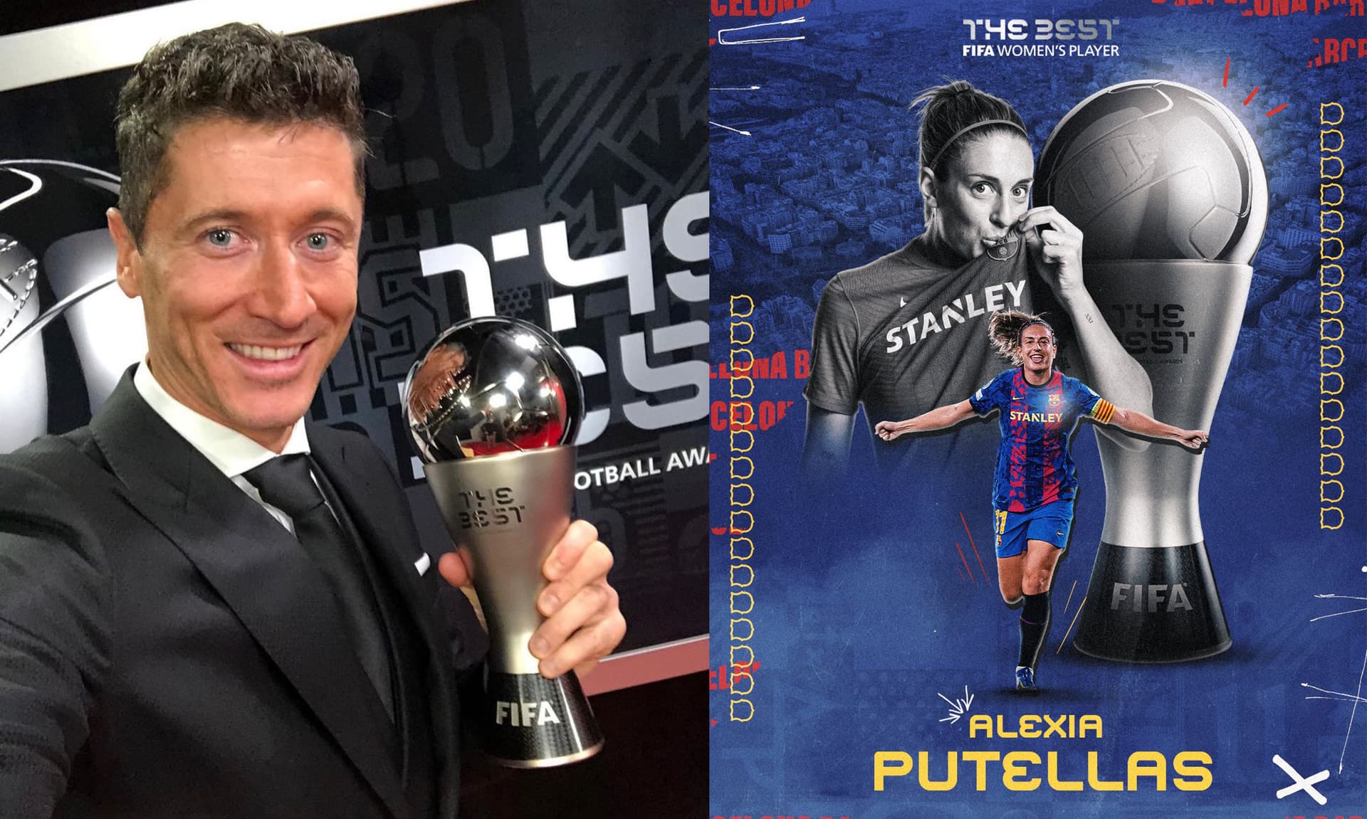 Entre as mulheres, Alexia Puttellas confira o favoritismo e vence o The Best da FIFA. Sem um grande destaque entre os homens, Robert Lewandowski fatura o bi