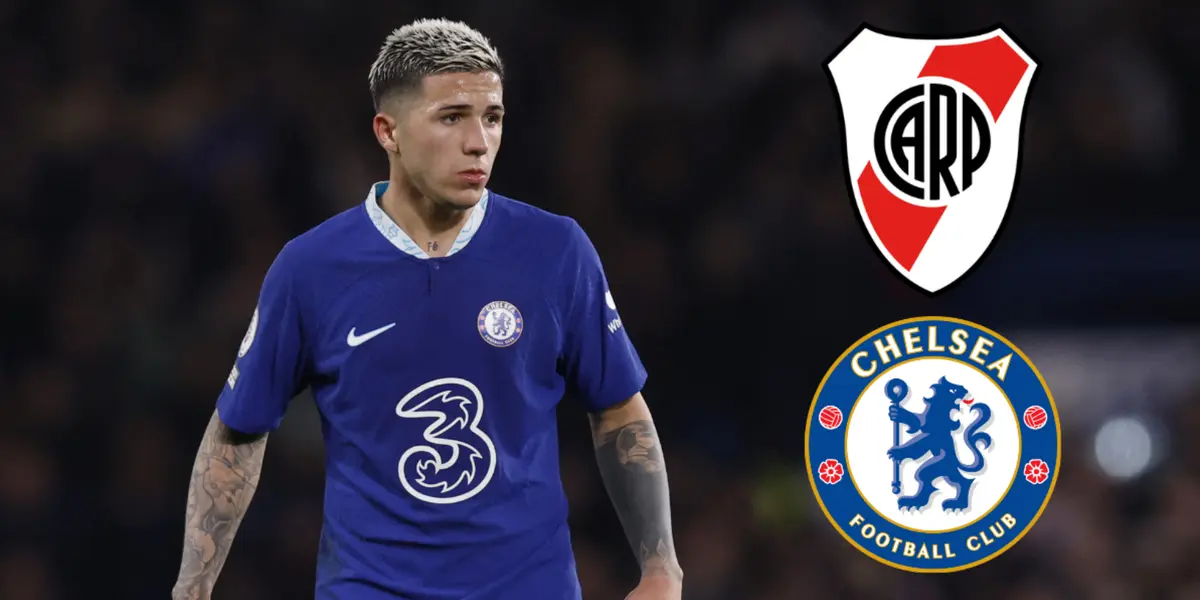 Enzo Fernández em ação pelo Chelsea