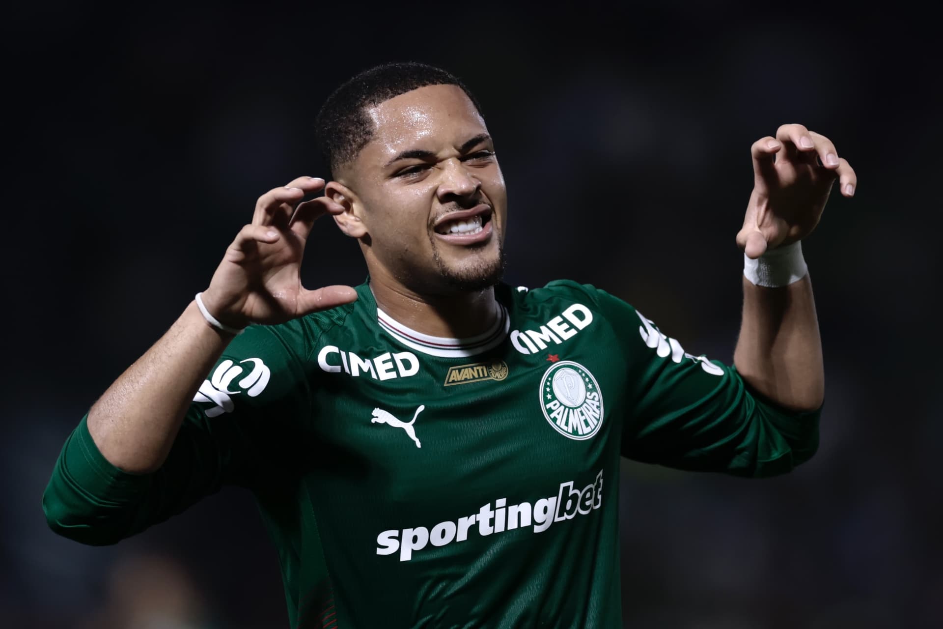 Escalação do Palmeiras: Vitor Roque é desfalque em estreia da Libertadores. Foto: Marcello Zambrana/AGIF