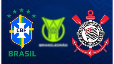 Escudo da CBF e o escudo do Corinthians