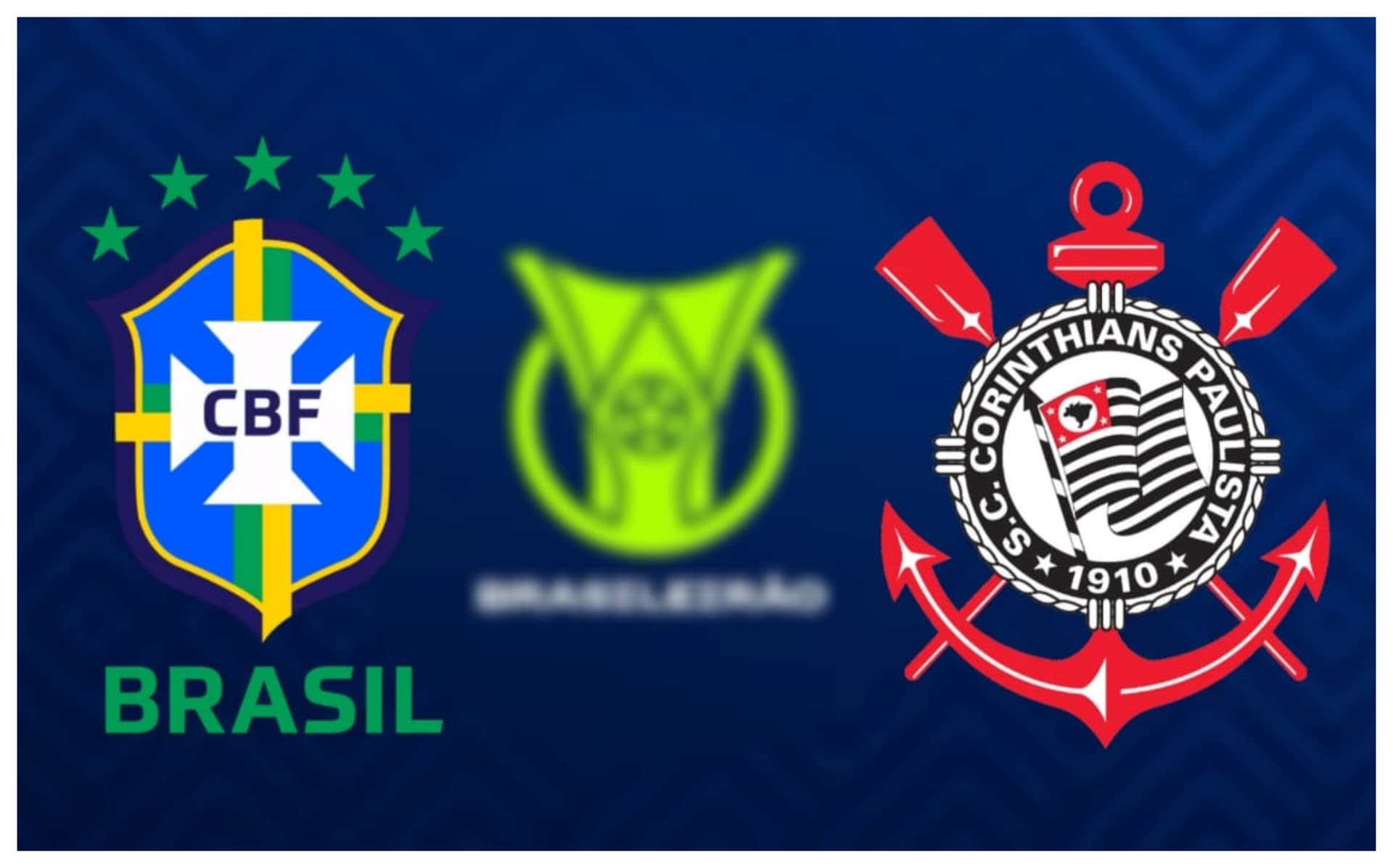 Escudo da CBF e o escudo do Corinthians