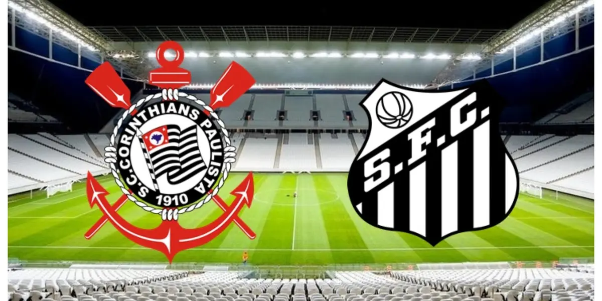 Escudo do Corinthians e escudo do Santos