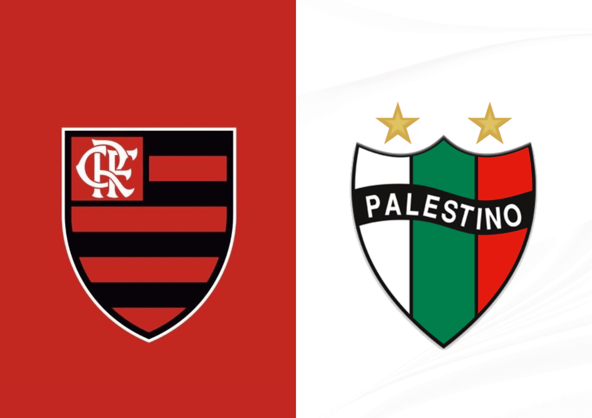 Escudo do Flamengo e Palestino