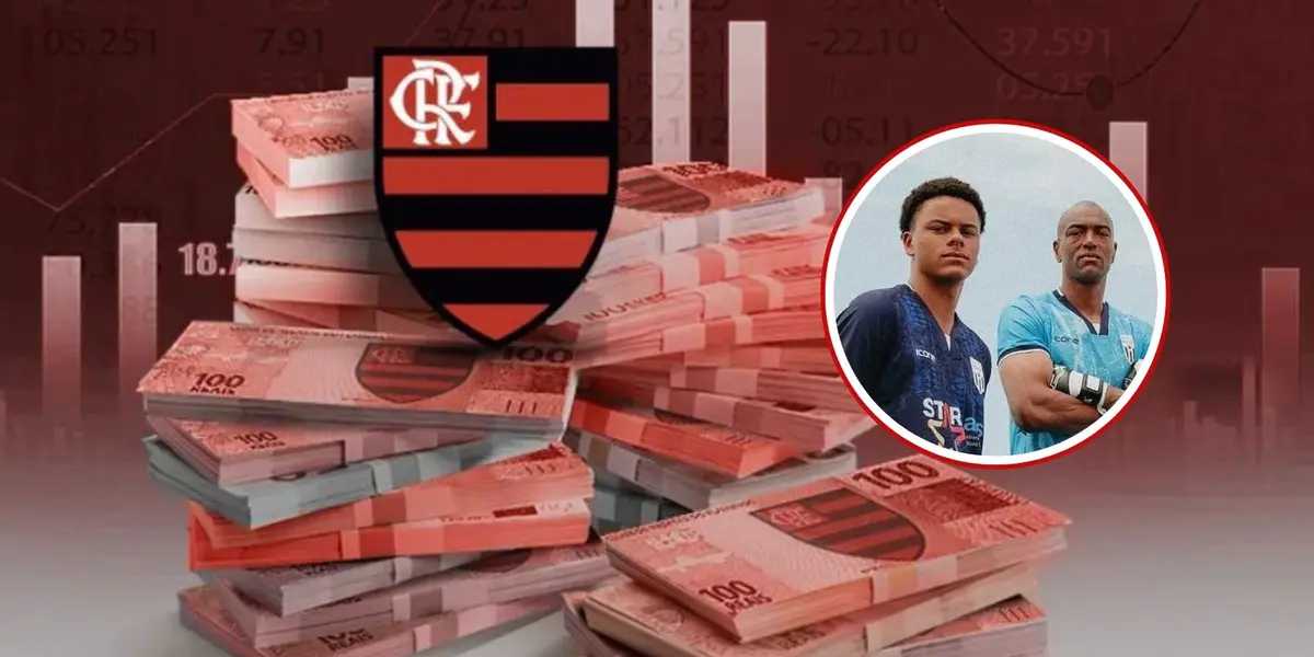 Escudo do Flamengo em detalhe
