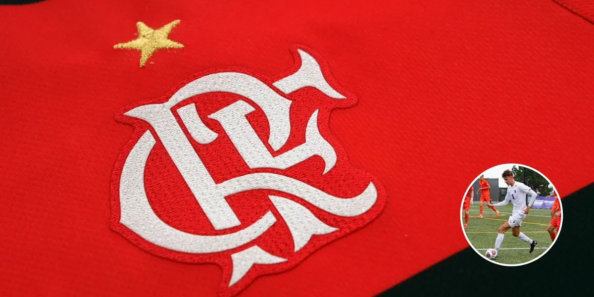 Escudo do Flamengo na camisa do time