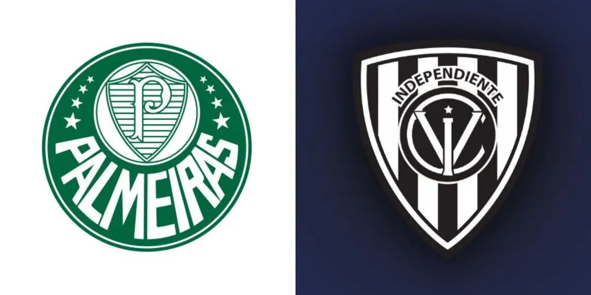 Escudo do Palmeiras e ao lado o escudo do Del Valle