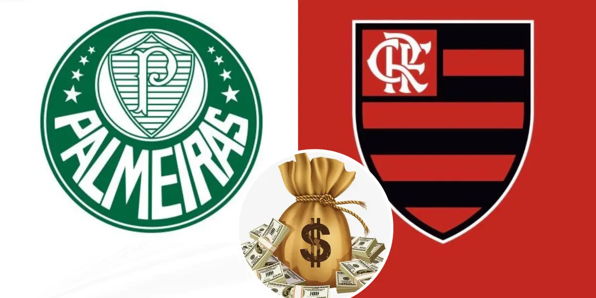 Escudo do Palmeiras e do Flamengo