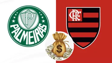 Escudo do Palmeiras e do Flamengo