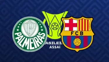 Escudo do Palmeiras e escudo do Barcelona