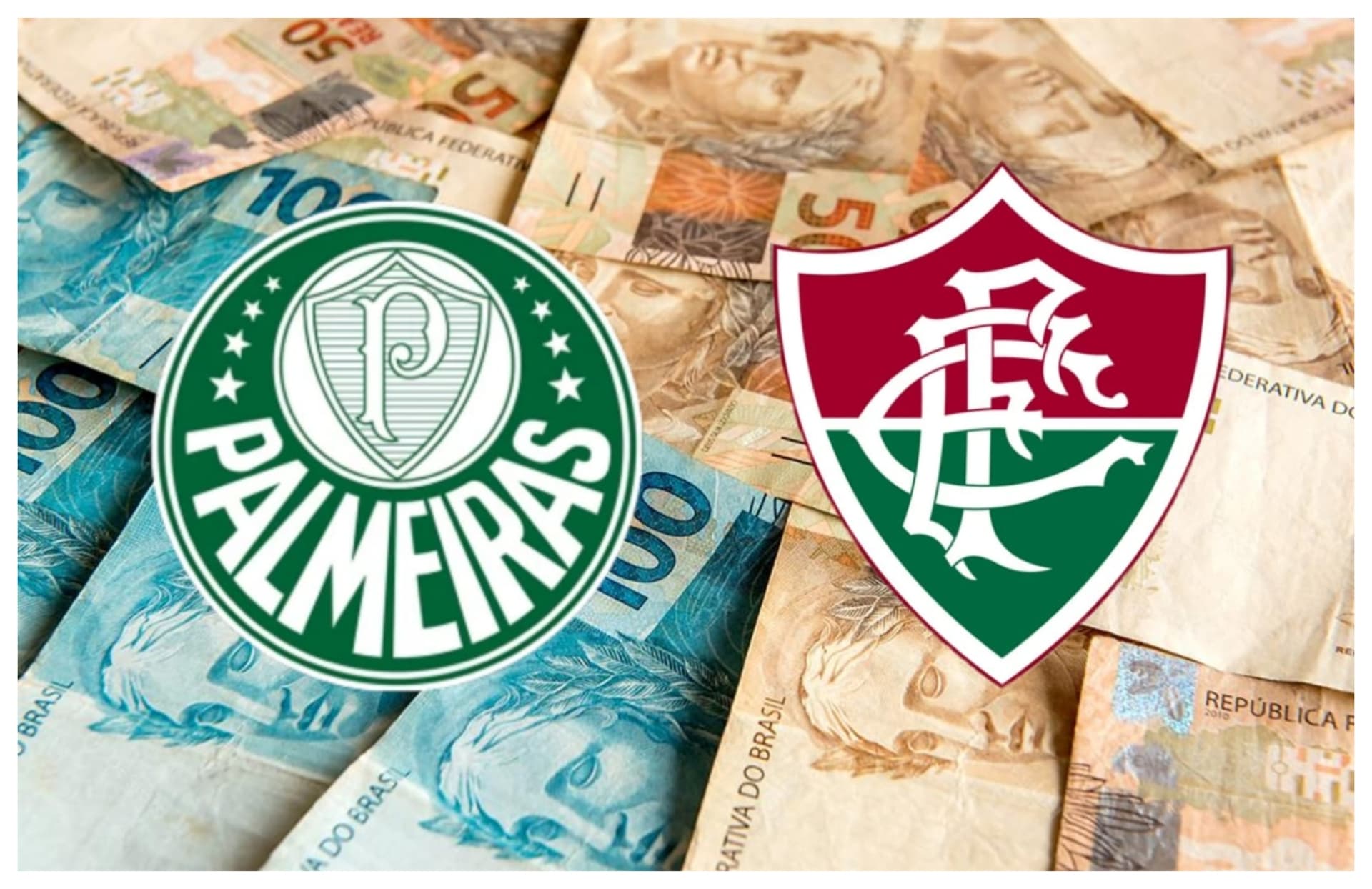 Escudo do Palmeiras e escudo do Fluminense