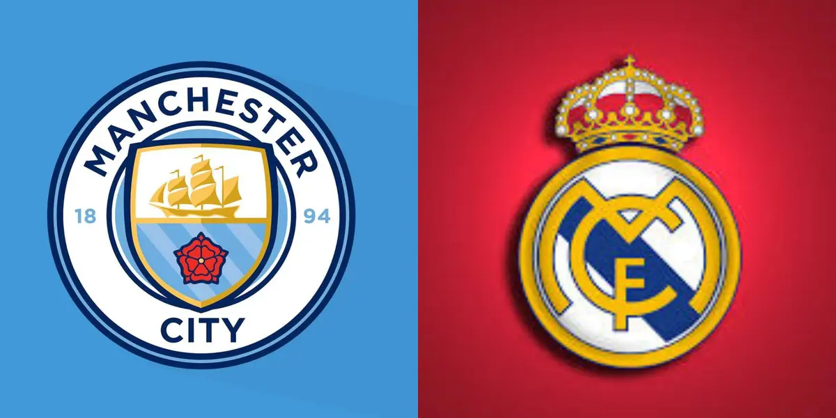 Escudo do Real Madrid e do Manchester City
