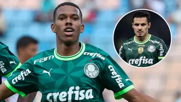 Estêvão e ao lado Raphael Veiga