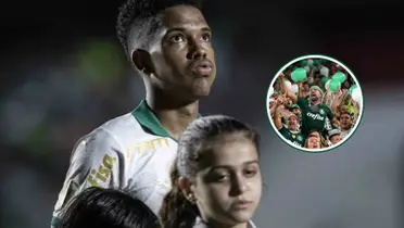 Estevão em destaque pelo Palmeiras