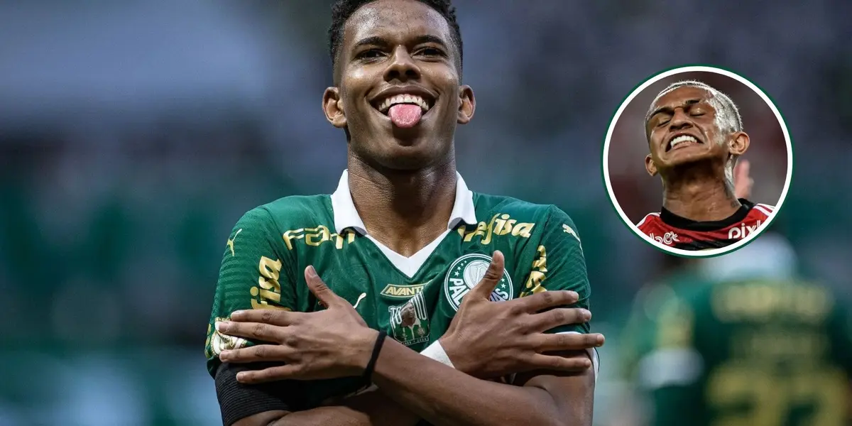 Estevão em destaque pelo Palmeiras