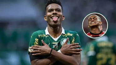 Estevão em destaque pelo Palmeiras